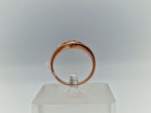 Zelta gredzens ar briljantu, 1.82 g, izm. 15.8