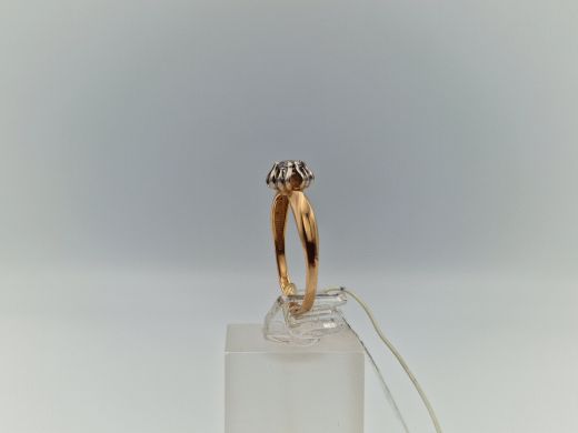 Zelta gredzens ar cirkoniju, 1.76 g, izm. 17