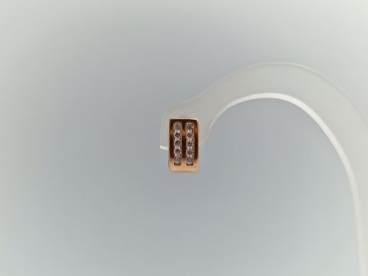 Zelta auskari ar cirkoniju, 1.88 g