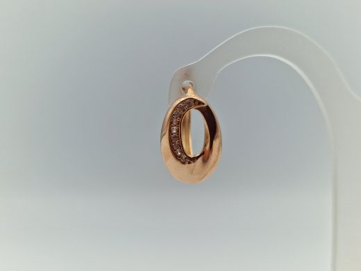 Zelta auskari ar cirkoniju, 2.12 g
