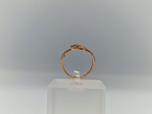 Zelta gredzens ar cirkoniju, 1.89 g