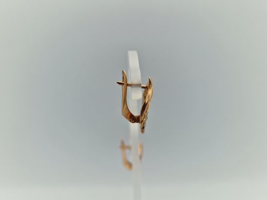 Zelta auskari ar cirkoniju, 1.98 g