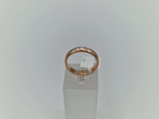 Zelta gredzens ar briljantu, 2.93 g, izm. 16