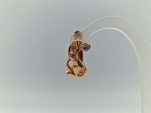 Zelta auskari ar cirkoniju, 3.12 g