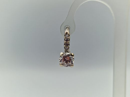 Zelta auskari ar cirkoniju, 2.59 g