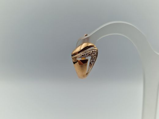 Zelta auskari ar cirkoniju, 2.32 g