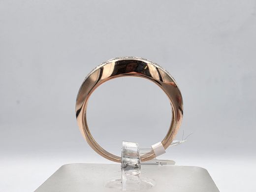 Zelta gredzens ar briljantiem, 3.60 g, izm. 16.5