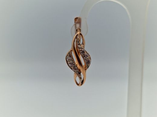 Zelta auskari ar cirkoniju, 4.24 g