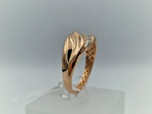 Zelta gredzens ar cirkoniju, 2.38 g, izm. 20.5