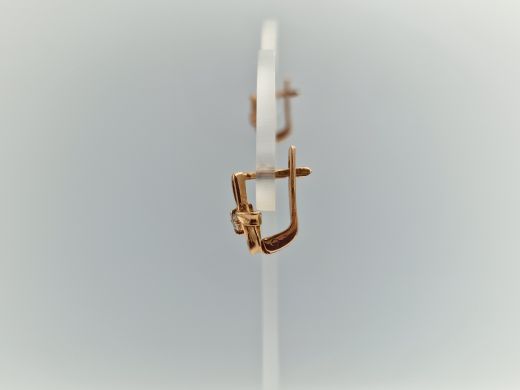 Zelta auskari ar cirkoniju, 2.69 g