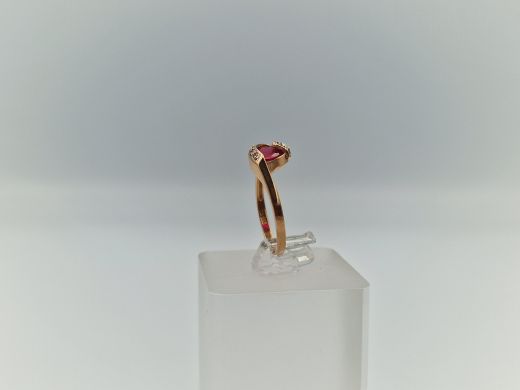 Zelta gredzens ar cirkoniju, 2.41 g, izm. 17