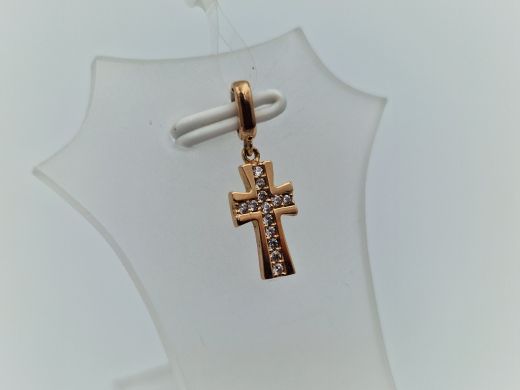 Золотой кулон с цирконом, 0.75 г