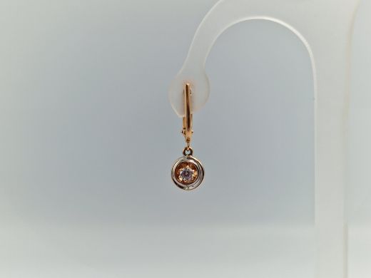 Zelta auskari ar cirkoniju, 3.15 g