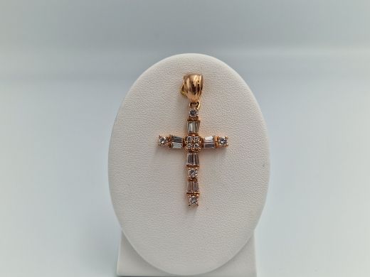 Золотой кулон с цирконом, 4.56 г