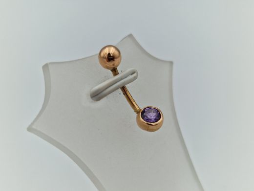 Золотой кулон с цирконом, 1.44 г