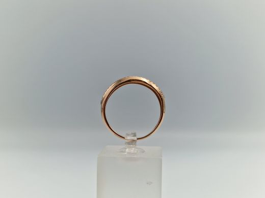 Zelta gredzens ar cirkoniju, 1.96 g, izm. 18