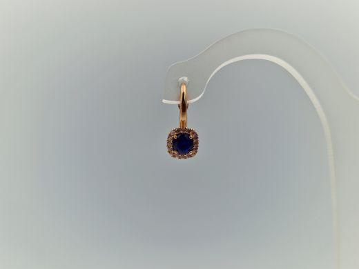 Zelta auskari ar cirkoniju, 1.8 g