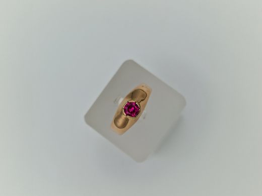 Zelta gredzens ar cirkoniju, 3.3 g, izm. 18.5