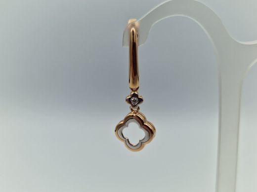Zelta auskari ar cirkoniju, 3.19 g