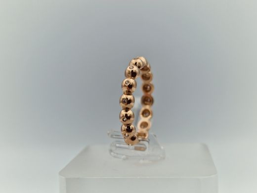 Zelta gredzens ar cirkoniju, 1.71 g, izm. 16.5