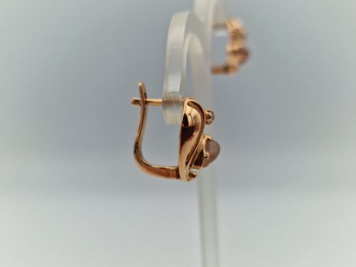 Zelta auskari ar cirkoniju, 4.06 g