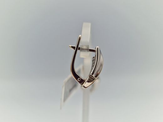 Золотые серьги с бриллиантом, 4.02 г