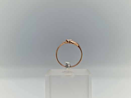 Zelta gredzens ar cirkoniju, 1.67 g, izm. 17.5