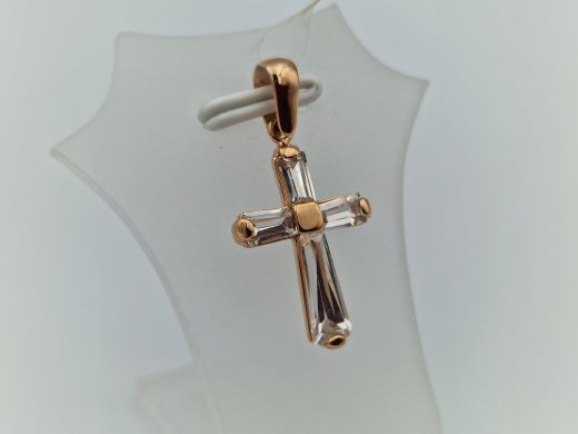 Золотой кулон с цирконом, 1.83 г