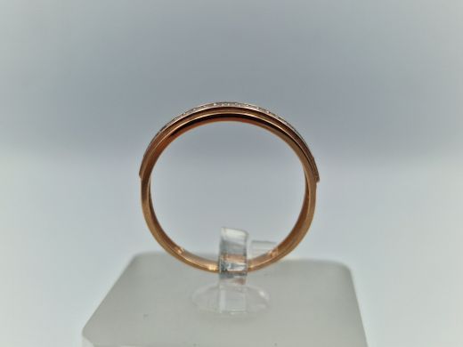 Zelta gredzens ar cirkoniju, 1.76 g, izm. 18.5