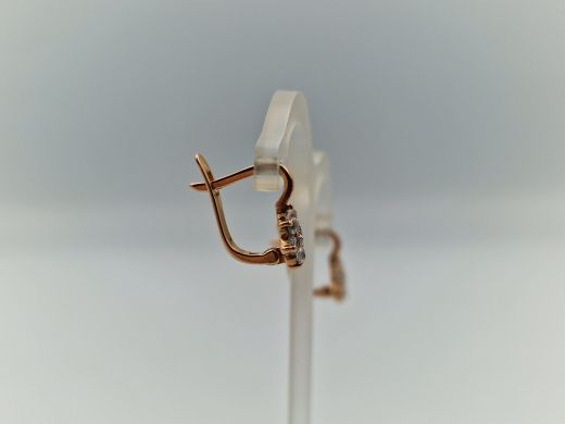 Zelta auskari ar cirkoniju, 2.25 g