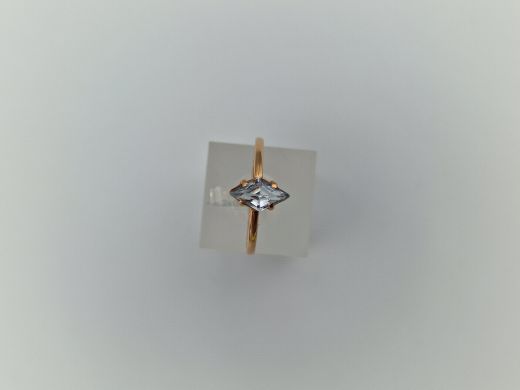 Zelta gredzens ar cirkoniju, 1.54 g, izm. 17.5