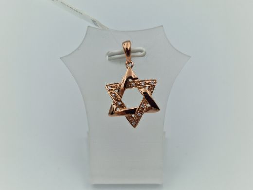 Золотой кулон с цирконом, 1.38 г