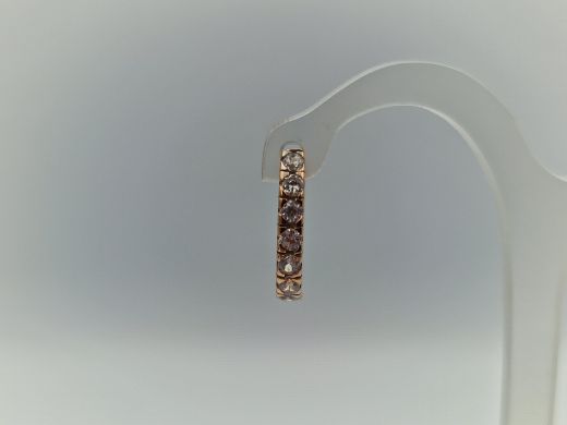 Zelta auskari ar cirkoniju, 2.33 g