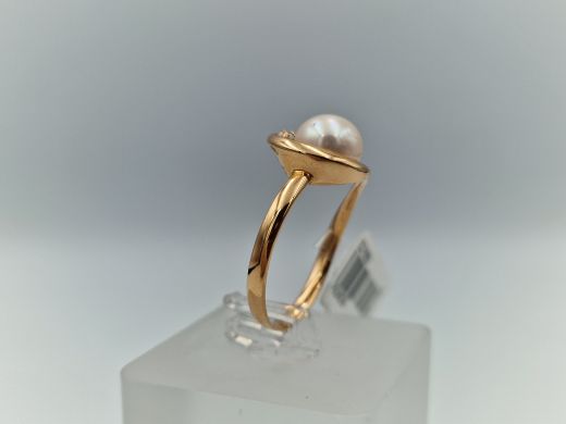 Zelta gredzens ar cirkoniju, 3.78 g, izm. 19.5