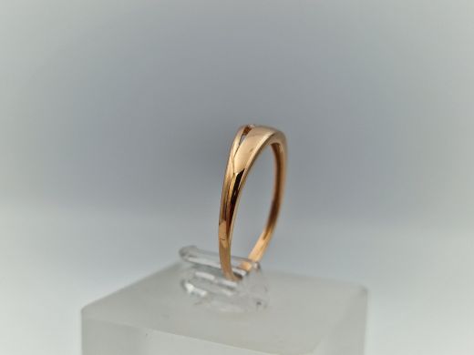 Zelta gredzens ar cirkoniju, 1.58 g, izm. 18