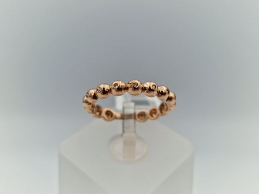 Zelta gredzens ar cirkoniju, 1.71 g, izm. 16.5