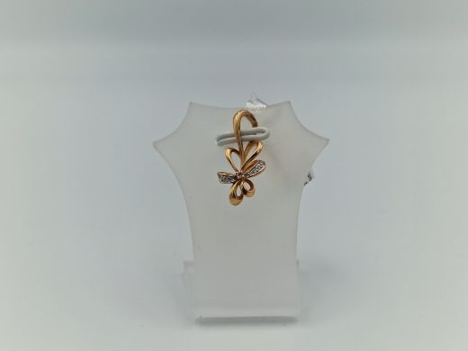 Zelta kulons ar cirkoniju, 1.23 g