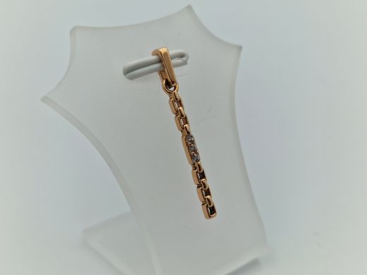 Zelta kulons ar cirkoniju, 0.83 g