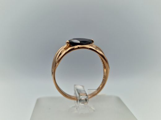 Zelta gredzens ar cirkoniju, 2.86 g, izm. 17