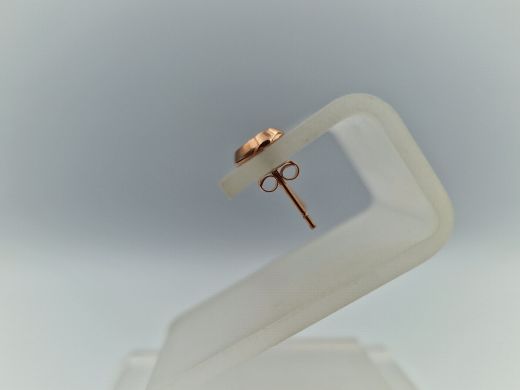 Zelta auskari ar cirkoniju, 0.68 g