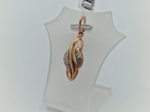 Zelta kulons ar cirkoniju, 1.44 g