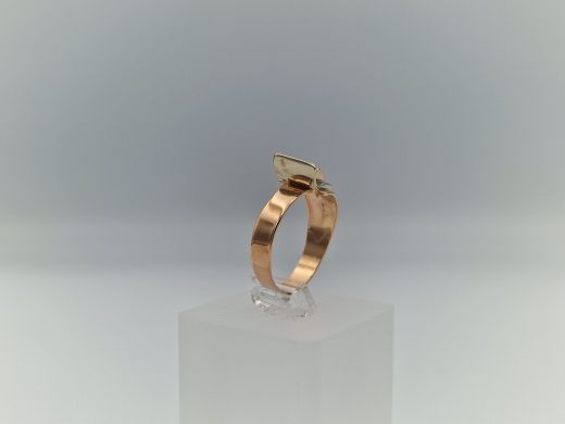 Zelta gredzens ar cirkoniju, 4.4 g, izm. 19