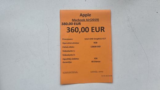 Apple Macbook Air 2019 128 gb