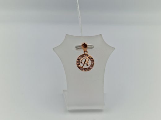 Zelta kulons ar cirkoniju, 0.87 g