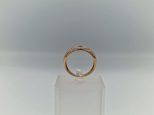 Zelta gredzens ar cirkoniju, 3.17 g, izm. 18