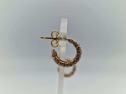 Zelta auskari ar cirkoniju, 2.78 g