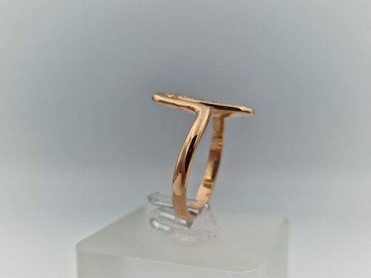 Zelta gredzens ar cirkoniju, 2.96 g, izm. 18.5