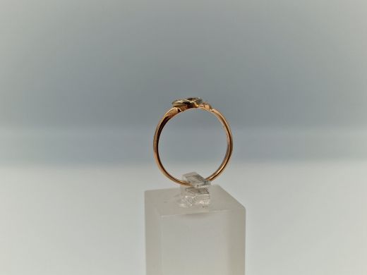 Zelta gredzens ar cirkoniju, 2.02 g, izm. 17.5