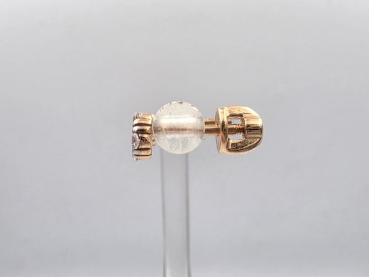 Zelta auskari ar cirkoniju, 1.24 g