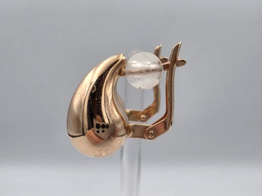 Gold earrings, 2.36 g